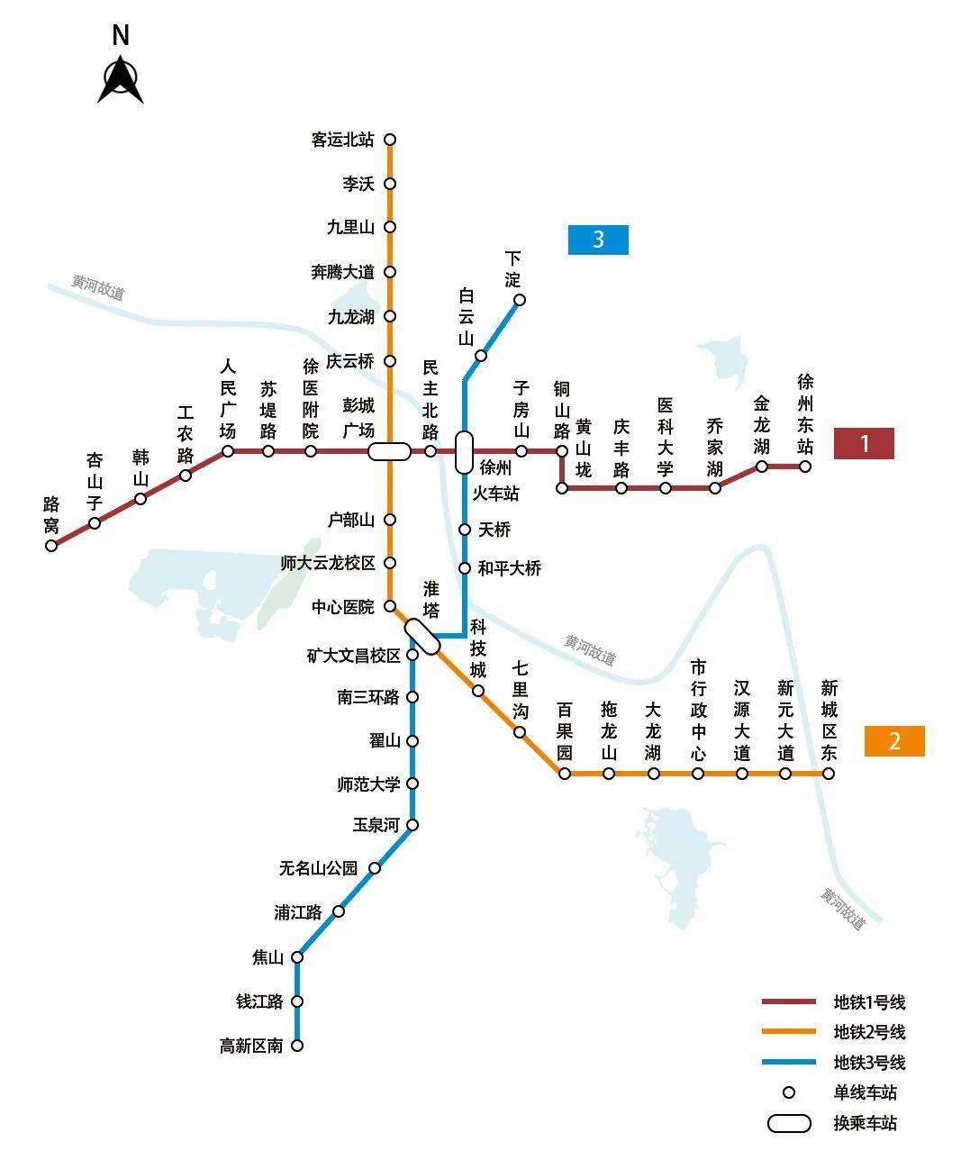 徐州地铁二号线最新线路图揭示城市扩张脉络