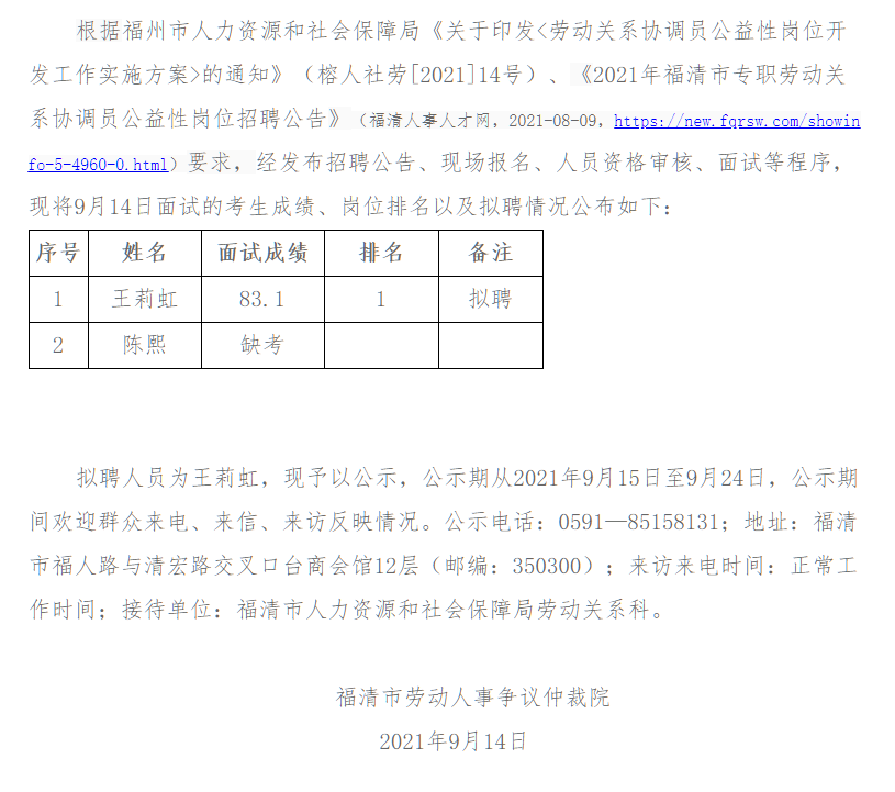 福清市人力资源和社会保障局人事任命，塑造未来，激发新动能活力